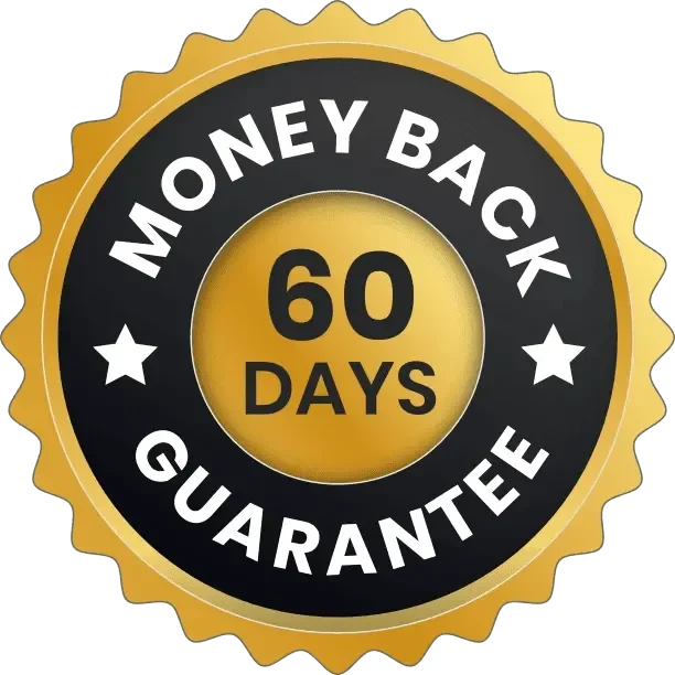 Gelatine Sculpt 60-day money-back guarantee badge